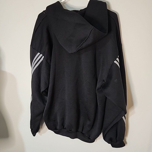 VTG 90's EUC Adidas Hoodie Mens Large Must‎ Have 3 Stripes Full Zip Sweatshirt - Picture 7 of 13